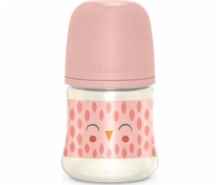 Suavinex 307831-SKLENĚNÁ LAHEV 120ML/FYZIOLOGICKÝ SUDÍK S...