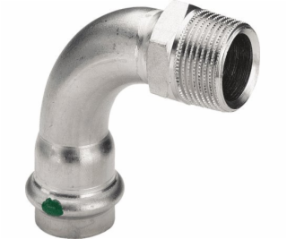 Viega Ohyb 90° s nerezovou ocelí SC 18 x 1/2 - rez / lesk...