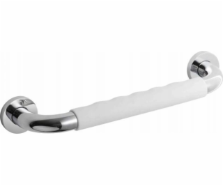 Přímé koupelnové madlo 30 / chrom / protiskluz. bílé přek...
