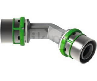 45° koleno lisované MultiSkin mosaz/galvanizované 50x50 7...