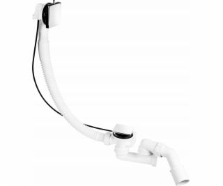 Automatický vanový sifon, mosazný knoflík CHROME McSlim