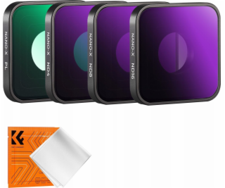 Sada filtrů 4v1 Šedá ND ND4 ND8 ND16 Polarizační PL pro G...