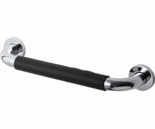 Přímé koupelnové madlo 30 / chrom / protiskluz. černé pře...