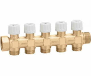 Rozdělovač s uzavíracími ventily 3/4X 5 23 str.1,5 GZ