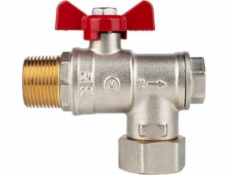 Valvex SPIN Rohový kulový kohout s filtrem a magnetem DN20-PN25 G3/4-G3/4