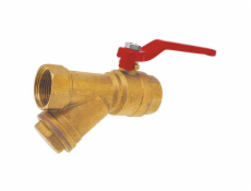 Ferro Kulový ventil na vodu s 3/4 úhlovým filtrem KZF2