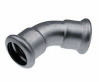 KAN-therm Lisované koleno 45° 76,1 mm nerezová ocel - 623...