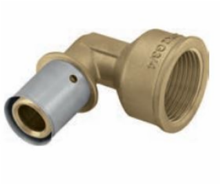 KAN-therm Koleno 90° s lisovaným kroužkem GW 1 25 mm - K-...