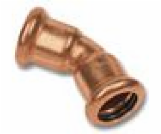 SANHA Lisovací spojka 45° ZW x ZW 28 mm (1604128)