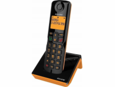 Alcatel S280 ČERNÁ/ORANŽOVÁ - DECT TELEFON
