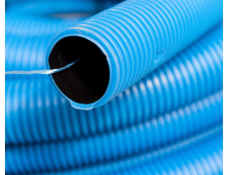 Kopos Vlnitá plášťová trubka modrá 40mm KF (25M/2625M)