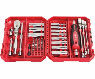 Milwaukee Sada nástrčných klíčů 1/4 s ráčnou, 42 dílů.