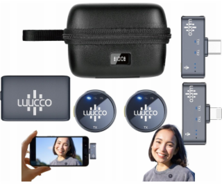 Ulanzi 2x Bezdrátový 3v1 Tie mikrofon pro iPhone Lightnin...