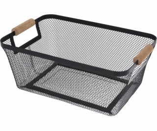 Storage Solutions Kovový koš s dřevěnými rukojeťmi, 35,5 ...