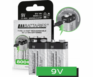 LiiBateries LIIBATTARIES LI-ON BATERIE TYP 9V 2 ks