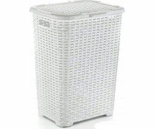 Katex Koš na prádlo RATAN 45l - bílý 400x316x550