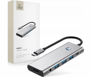 Baseus Adaptér TECH-PROTECT HB04 HUB 9v1 TYPE-C + USB 2.0...