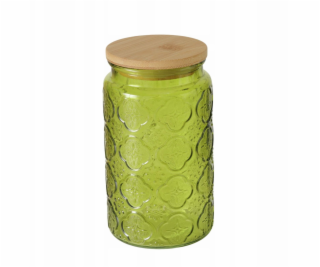 Boltze IMOLA Sklenice s bambusovým víkem, 1000 ml