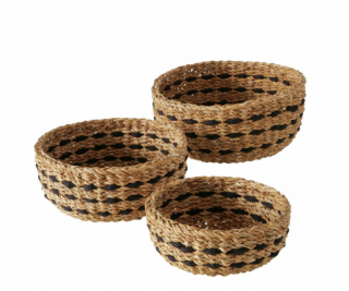 Sada kulatých ozdobných košíčků BOKAR, 3 ks. O 21-30 cm