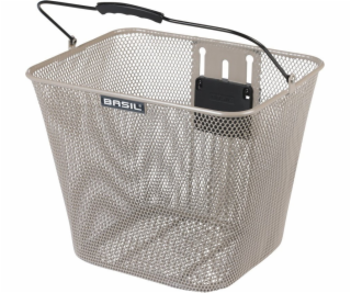 BASIL BILBAO košík na volant, KlickFix, ocel, Nude Metall...