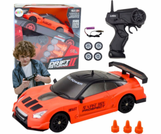 LeanToys Sportovní auto na dálkové ovládání R/C 1:24 oran...