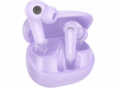 Hoco Bezdrátová Bluetooth sluchátka TWS EQ23 fialová