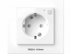 TECH-STEROWNIKI Bezdrátová rámová zásuvka ML s měřením proudu bílá FF-230 Tech Controllers