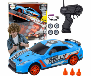 LeanToys Sportovní auto na dálkové ovládání R/C 1:24 modr...