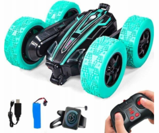 LeanToys Zelené kaskadérské auto