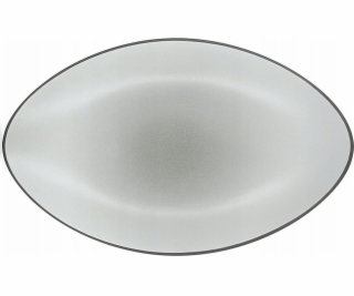 EQUINOXE Talíř oválný 35x22,3 cm, šedý