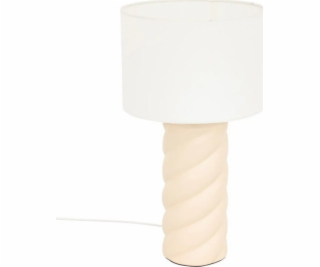 Béžová keramická stolní lampa Enrica 44 cm