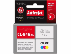 Activejet AC-546NX Tiskový inkoust pro Canon, náhrada Canon CL-546XL; Supreme; 15 ml; barevný, azurový, purpurový, žlutý