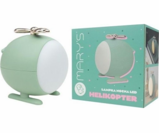 Plexido LED noční světlo vrtulník zelené