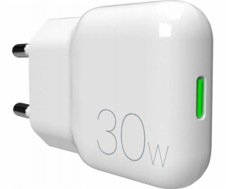 Puro GaN SLIMPRO 30W USB-C nabíječka do zásuvky - bílá