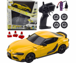 LeanToys Drift Sports Car s výměnnými koly, dálkově ovlád...