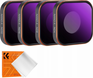 Sada šedých filtrů Nd 4v1 Nd4 Nd8 Nd16 Nd32 Pro Gopro Her...