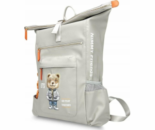 Batoh na notebook Nimmy Cool&Cute 2.0 Bear šedý
