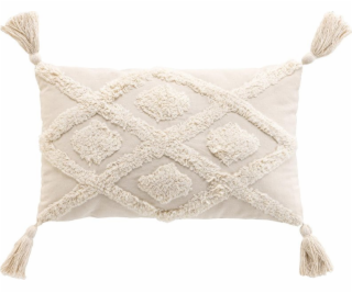 Douceur d`Interieur Třásňový polštář s všívaným vzorem, 3...