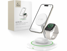 Tech-Protect BEZDRÁTOVÁ NABÍJEČKA QI15W-A46 3V1 MAGNETICKÁ MAGSAFE BEZDRÁTOVÁ BÍLÁ standard