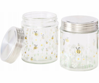 Boltze Šroubovací sklenice na skladování MED, 625 ml, 2 ks.