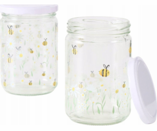 Boltze Šroubovací sklenice na skladování MED, 500 ml, 2 ks.