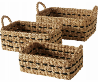 Sada tkaných košů BOKAR, 3 ks.