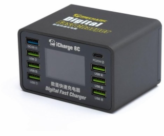 Kaku MECHANIC iCharge 8C 8portová servisní nabíječka PD Q...