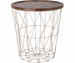 Odkládací stolek s košíkem, 37 x 39 cm