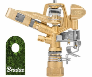 Bradas mosazný pulzní zavlažovač otočný nastavitelný sekt...