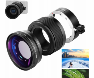 Objektiv 2v1 Hd Wide 18mm 0,75x + Makro 10x Pro Sony Zv1 ...