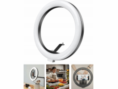 Telesin LED kruhové světlo 10/26 cm/Vlog 12w na stativ 1/4 selfie foto P3-fs-02