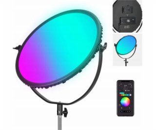 Neewer Kulatá LED lampa s boční podsvícením RGB Bluetooth...