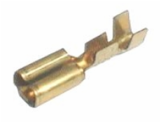 Zdířka faston  neizolovaná 6.3mm  1-2.5mm