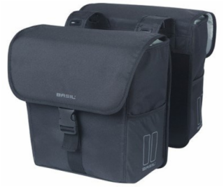 BASIL GO DOUBLE BAG 32L, Universal Bridge System, jednoli...